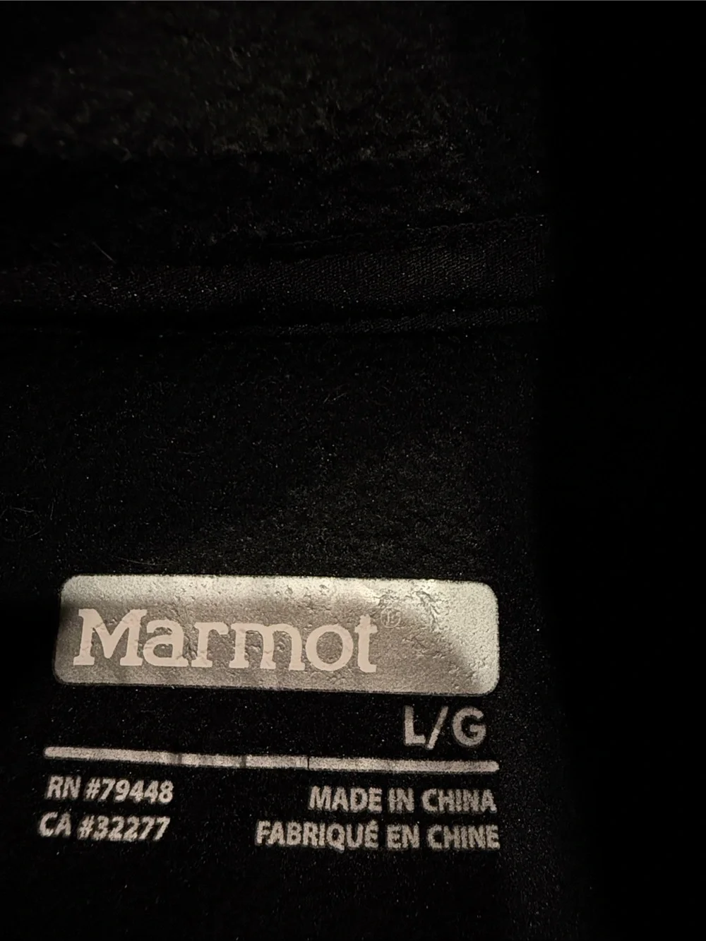 Marmot Variant Insulated Stretch Fleece Jacket Blue Black Polartec Large